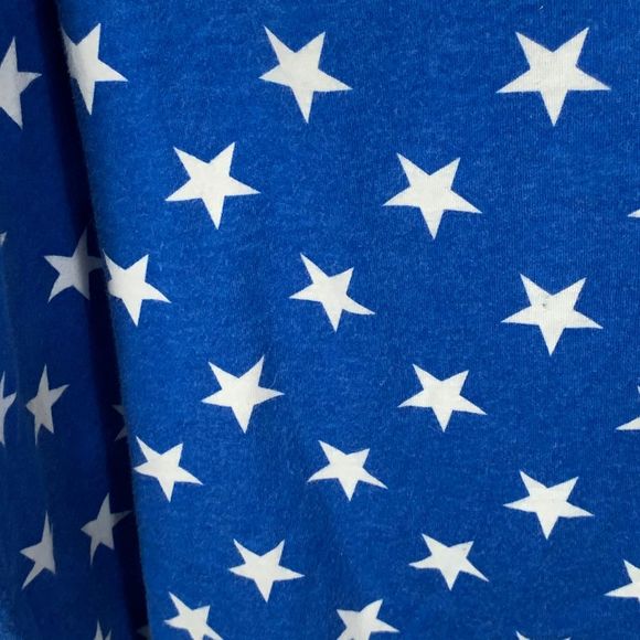Snooze Button USA Blue Star Sleep Shirt Night Gown - Picture 4 of 8